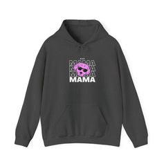 Cool "Dog Mama" T-Shirt with Pink Pup Design - Perfect for Dog Moms Woman | Animal Moms Women’s Apparel - Pet Lovers Hoodie - Dog Paw Lovers Unisex Heavy Blend™ Hooded Sweatshirt