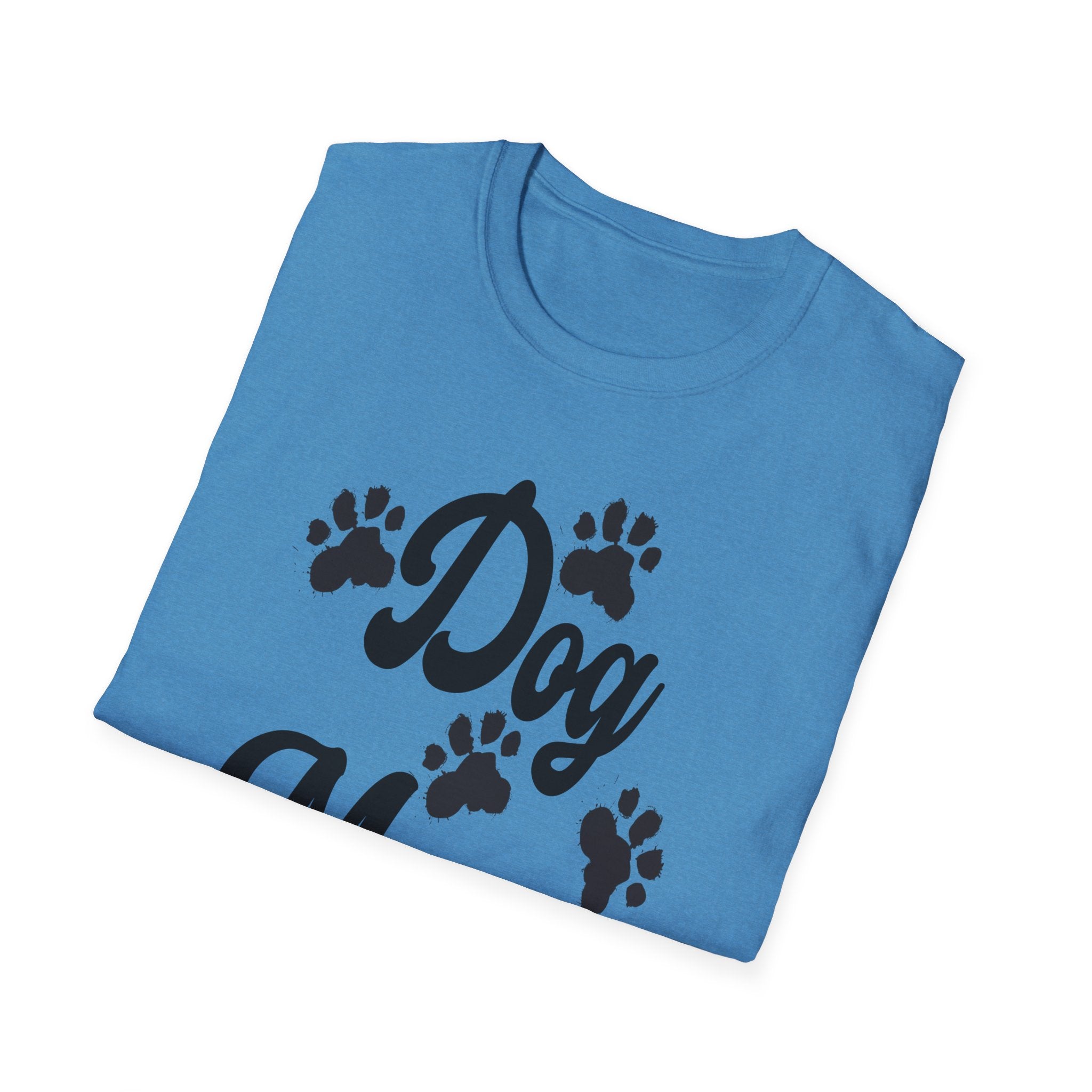 Dog Mom Paw Shirt For MOM Pet Owner - Dog Lover Paw Shirt - Dog Mom Paw Lover Shirt - Unisex Softstyle T-Shirt