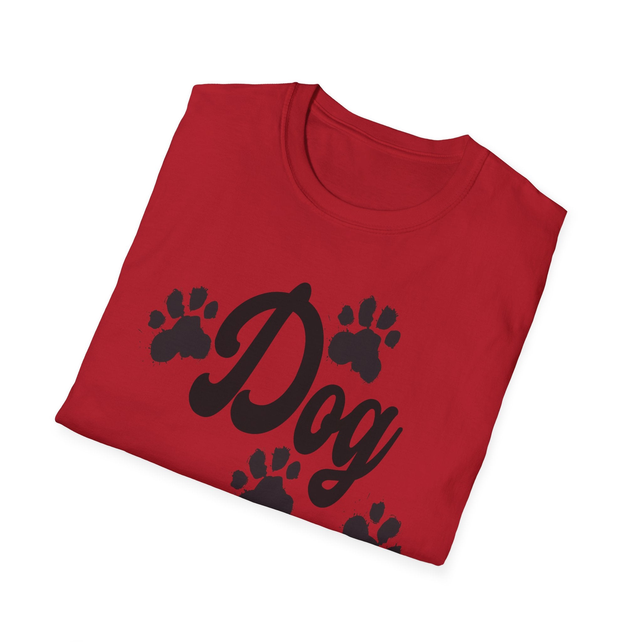 Dog Mom Paw Shirt For MOM Pet Owner - Dog Lover Paw Shirt - Dog Mom Paw Lover Shirt - Unisex Softstyle T-Shirt