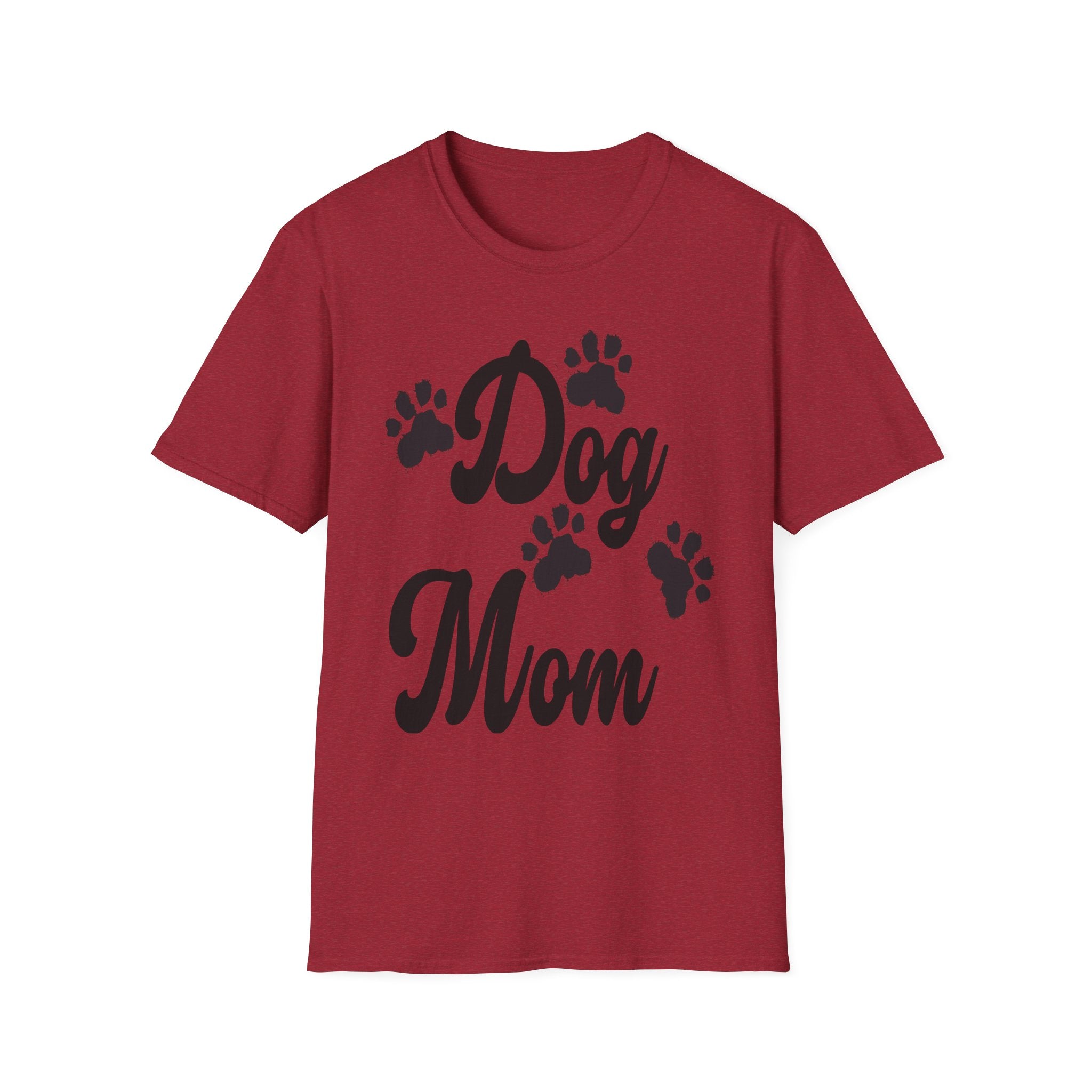 Dog Mom Paw Shirt For MOM Pet Owner - Dog Lover Paw Shirt - Dog Mom Paw Lover Shirt - Unisex Softstyle T-Shirt