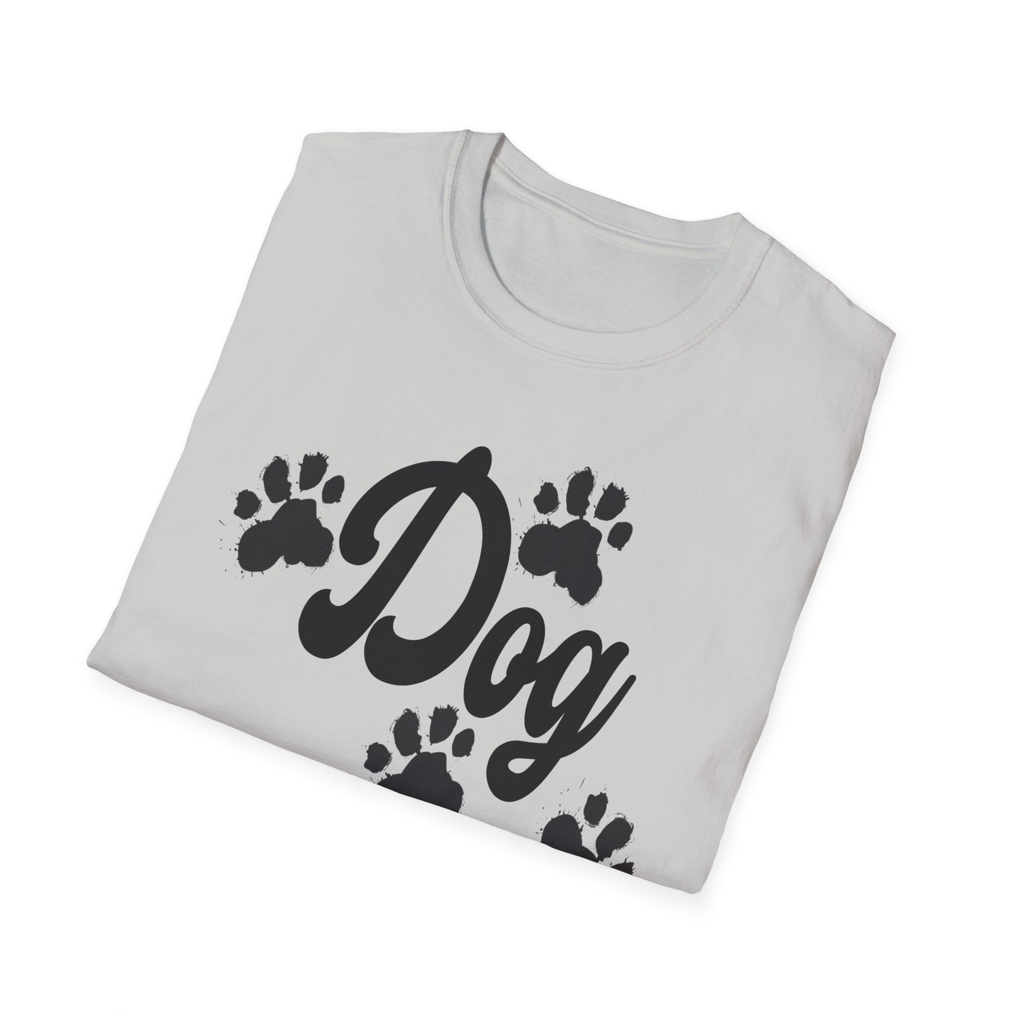 Dog Mom Paw Shirt For MOM Pet Owner - Dog Lover Paw Shirt - Dog Mom Paw Lover Shirt - Unisex Softstyle T-Shirt