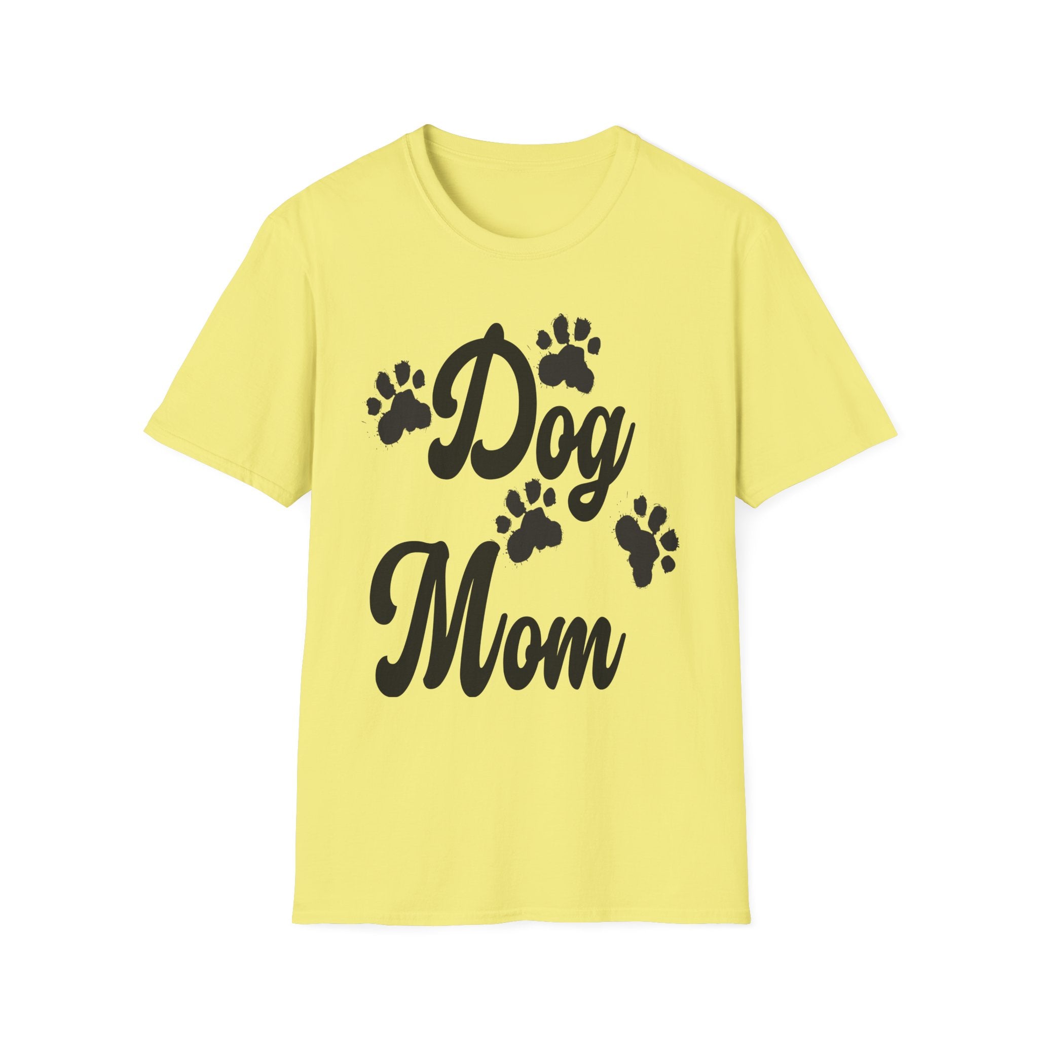 Dog Mom Paw Shirt For MOM Pet Owner - Dog Lover Paw Shirt - Dog Mom Paw Lover Shirt - Unisex Softstyle T-Shirt