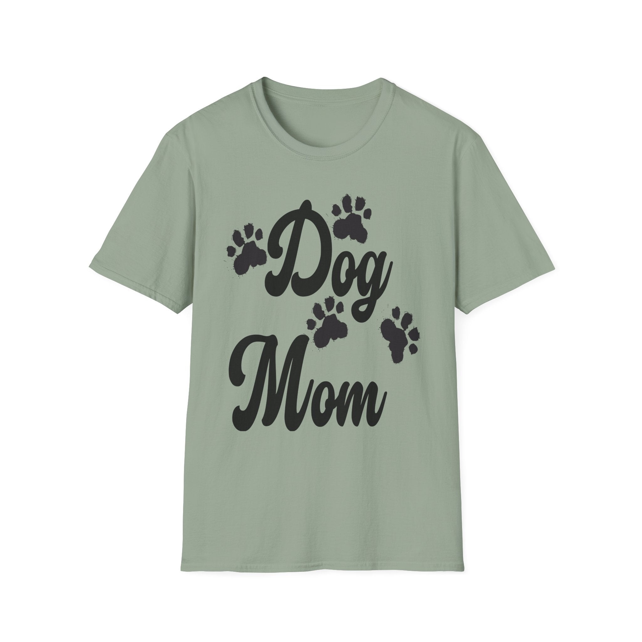 Dog Mom Paw Shirt For MOM Pet Owner - Dog Lover Paw Shirt - Dog Mom Paw Lover Shirt - Unisex Softstyle T-Shirt