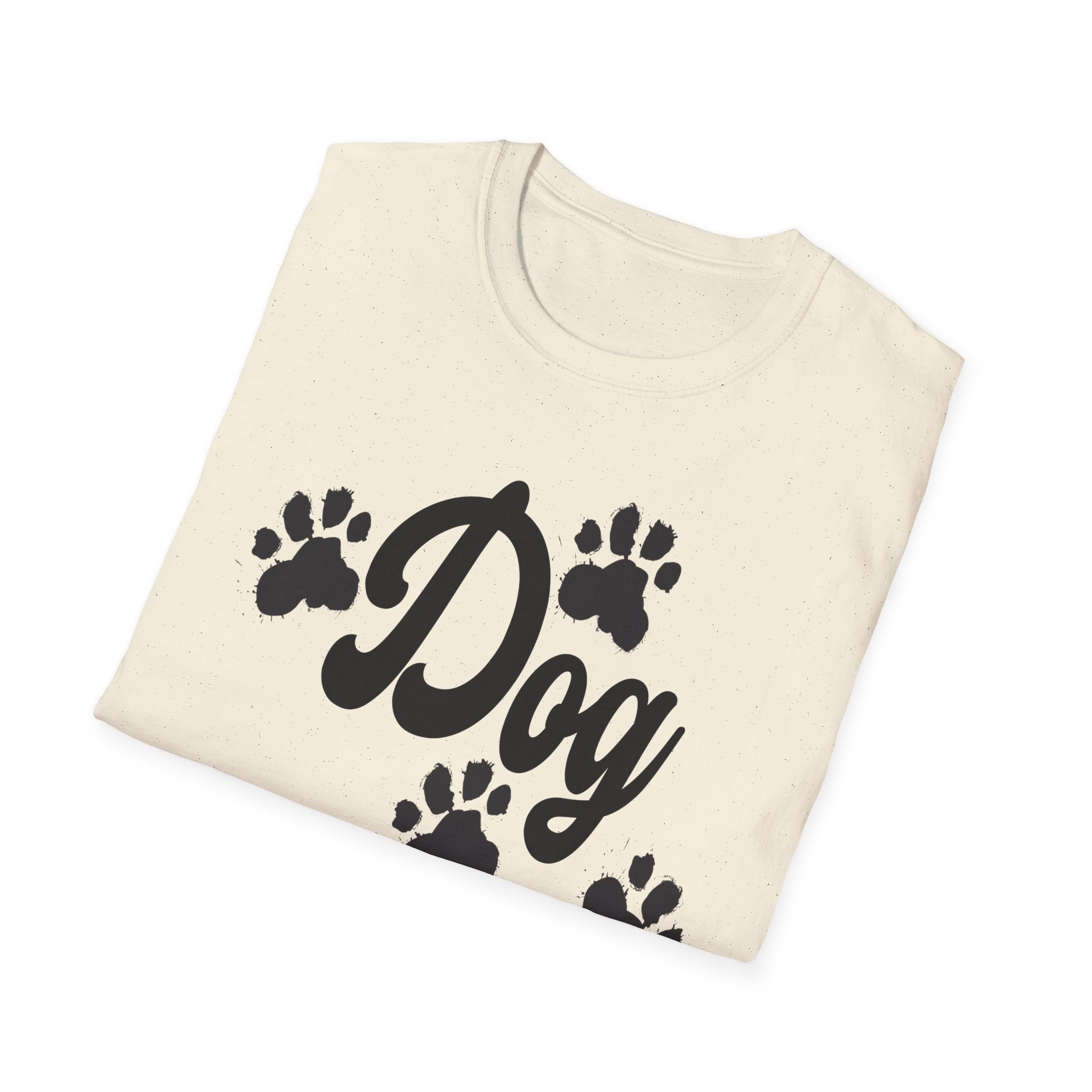 Dog Mom Paw Shirt For MOM Pet Owner - Dog Lover Paw Shirt - Dog Mom Paw Lover Shirt - Unisex Softstyle T-Shirt