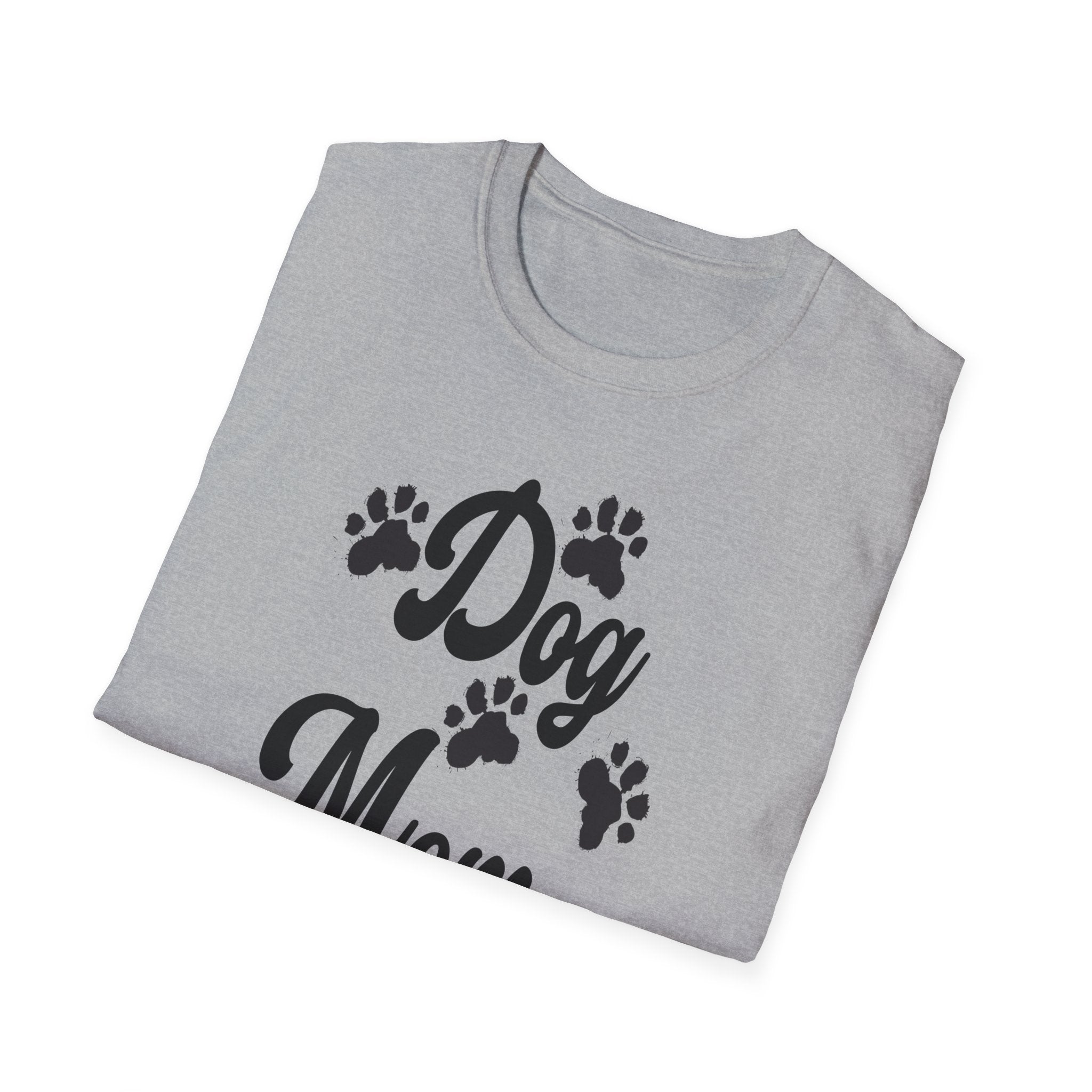 Dog Mom Paw Shirt For MOM Pet Owner - Dog Lover Paw Shirt - Dog Mom Paw Lover Shirt - Unisex Softstyle T-Shirt