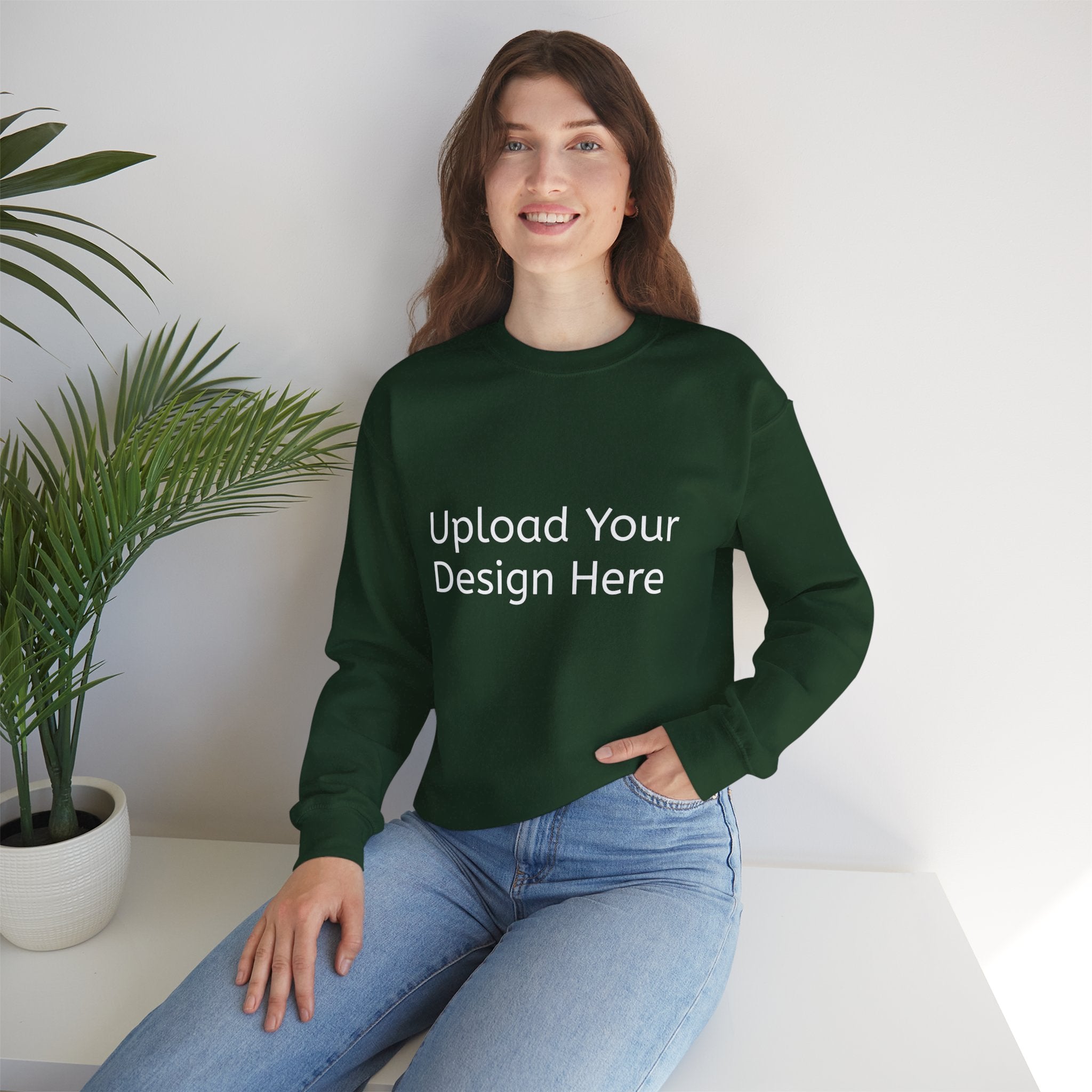 Customizeable Sweatshirt - Upload Your Design In The Box Or Write Anything in Description To Print On This Sweatshirt