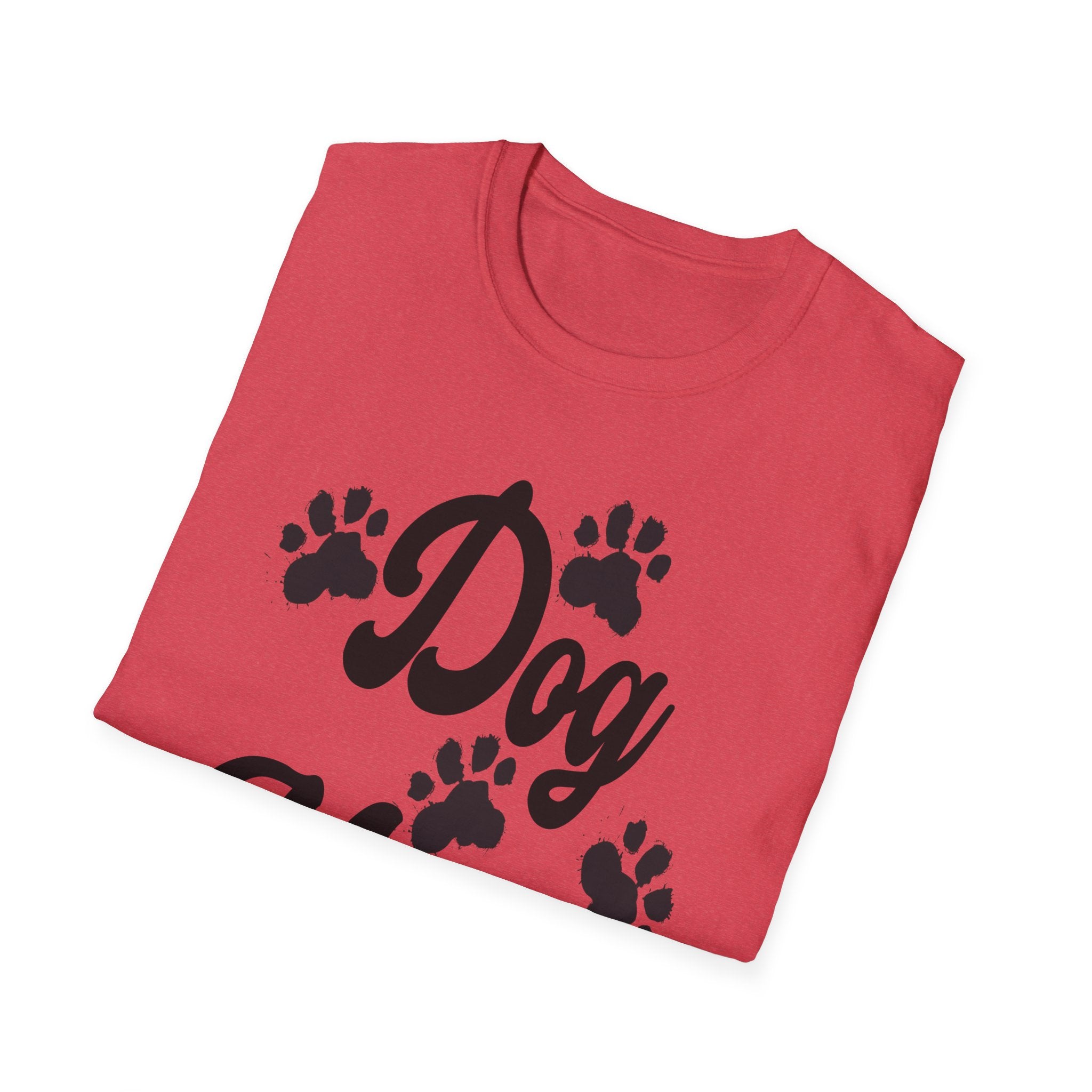 Dog Mom Paw Shirt For MOM Pet Owner - Dog Lover Paw Shirt - Dog Mom Paw Lover Shirt - Unisex Softstyle T-Shirt