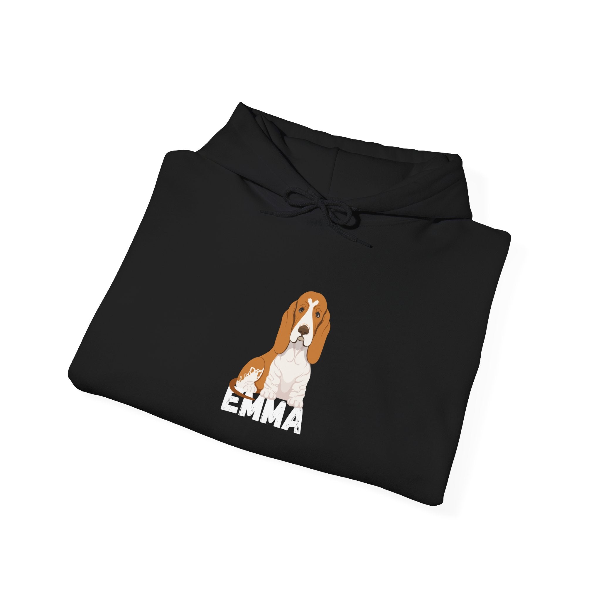 "Emma" Cute Dog Perfect for Proud Dog Moms | Pet Lovers Cute Pet Tees Animal Moms Women’s Apparel - Pet Lovers Hoodie - Dog Paw Lovers Unisex Heavy Blend™ Hooded Sweatshirt