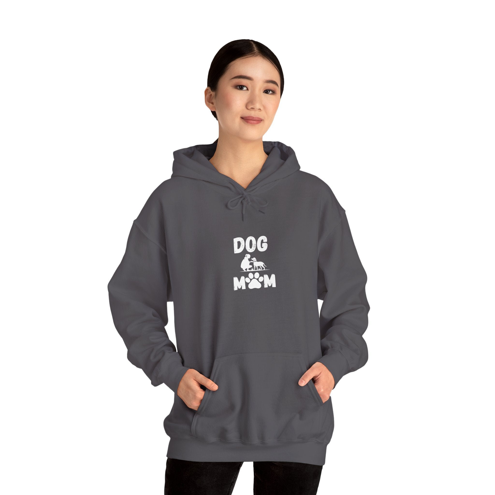 Dog Paw Printed On Heartbeat for Dog Lovers - Funny Pet Lover Tee for Dog Moms | Pet Lovers Cute Pet Tees Animal Moms Women’s Apparel - Pet Lovers Hoodie - Dog Paw Lovers Unisex Heavy Blend™ Hooded Sweatshirt