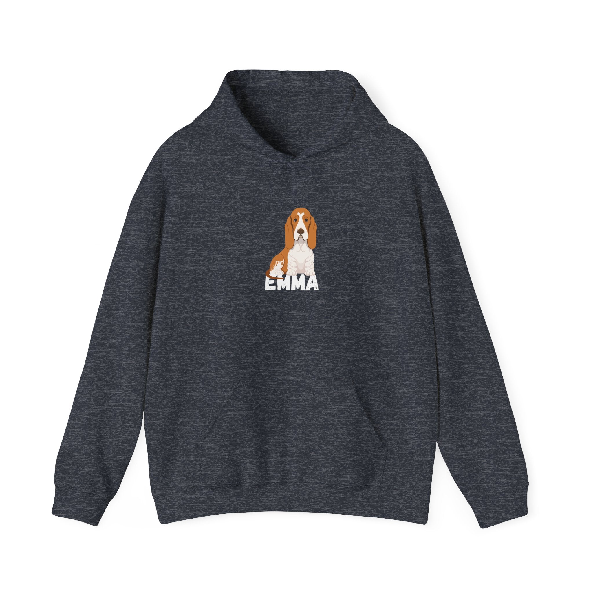 "Emma" Cute Dog Perfect for Proud Dog Moms | Pet Lovers Cute Pet Tees Animal Moms Women’s Apparel - Pet Lovers Hoodie - Dog Paw Lovers Unisex Heavy Blend™ Hooded Sweatshirt