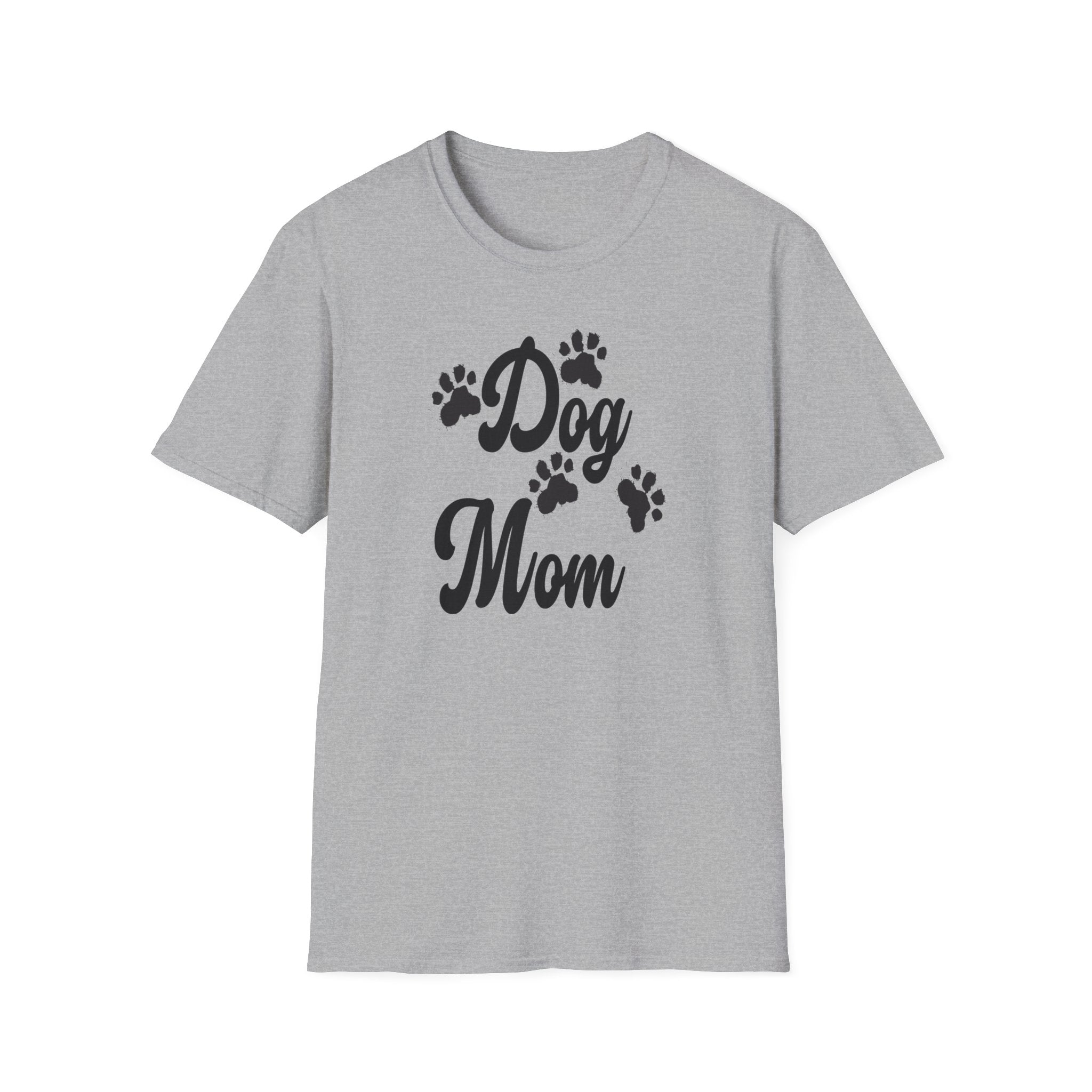 Dog Mom Paw Shirt For MOM Pet Owner - Dog Lover Paw Shirt - Dog Mom Paw Lover Shirt - Unisex Softstyle T-Shirt