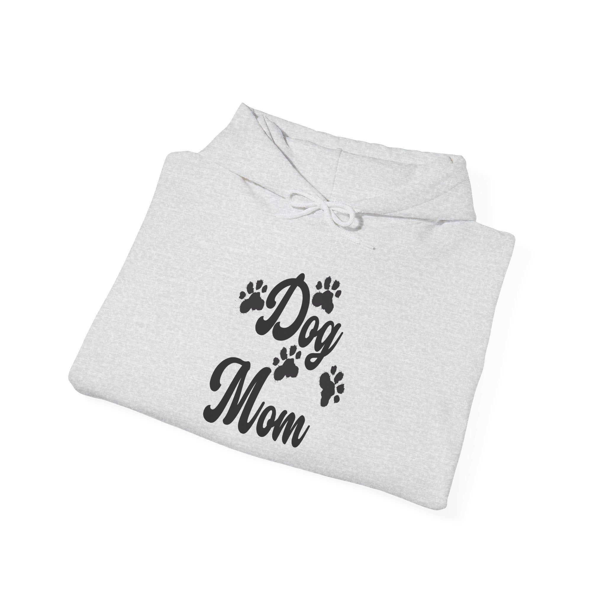 Dog Mom Paw Hoodies For Dog Lovers - Pet Lovers Hoodie - Dog Paw Lovers Unisex Heavy Blend™ Hooded Sweatshirt