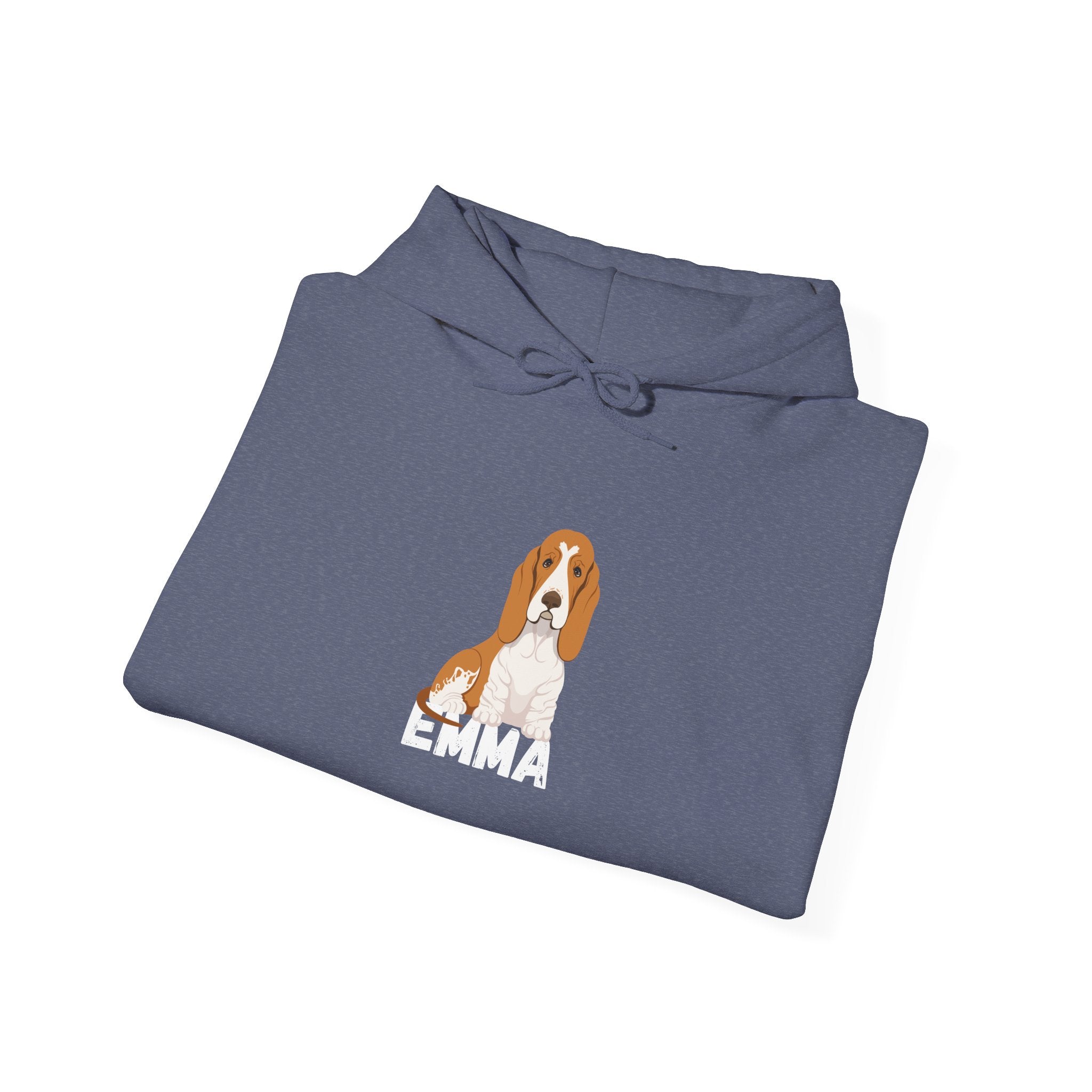 "Emma" Cute Dog Perfect for Proud Dog Moms | Pet Lovers Cute Pet Tees Animal Moms Women’s Apparel - Pet Lovers Hoodie - Dog Paw Lovers Unisex Heavy Blend™ Hooded Sweatshirt