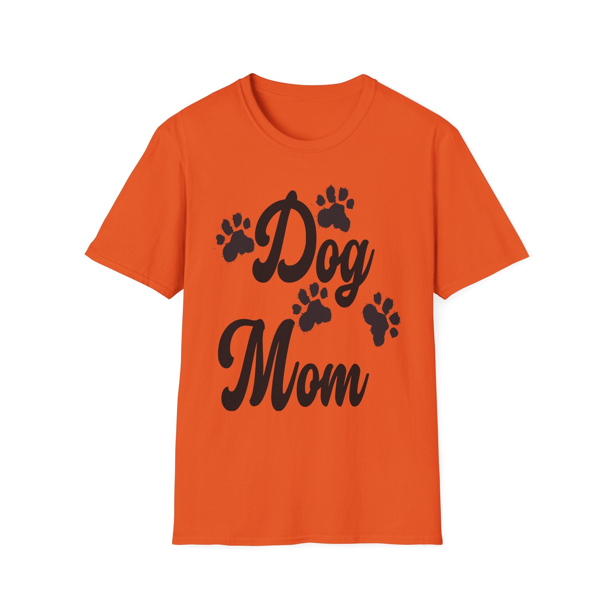 Dog Mom Paw Shirt For MOM Pet Owner - Dog Lover Paw Shirt - Dog Mom Paw Lover Shirt - Unisex Softstyle T-Shirt