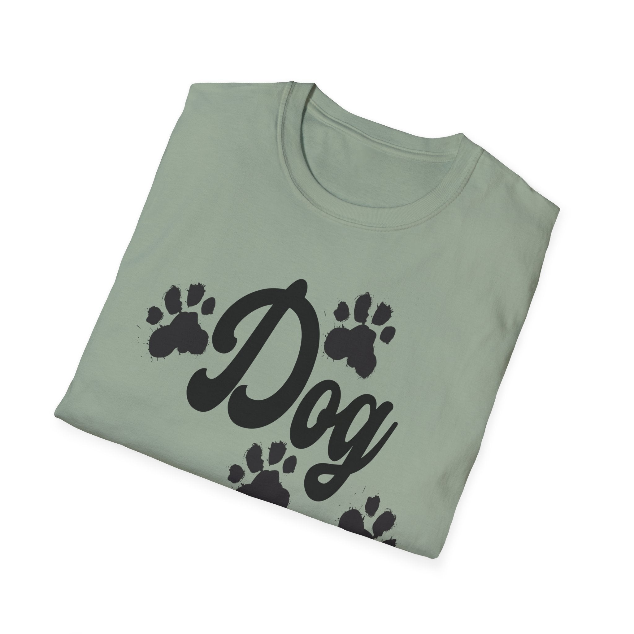 Dog Mom Paw Shirt For MOM Pet Owner - Dog Lover Paw Shirt - Dog Mom Paw Lover Shirt - Unisex Softstyle T-Shirt