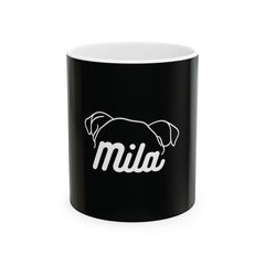 Customise Your Name, Personalised For Dog Name | Animal Moms Apparel Dog Lovers - Paw Print Lovers - Pet Lovers Mug Ceramic Mug, (11oz, 15oz)