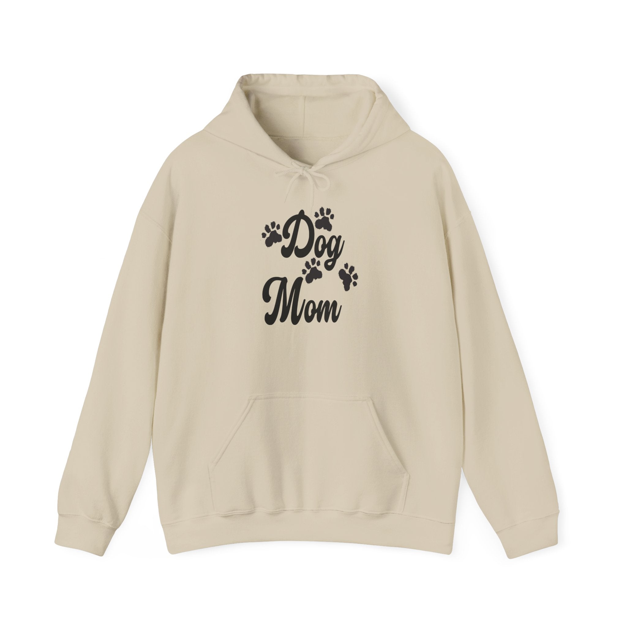 Dog Mom Paw Hoodies For Dog Lovers - Pet Lovers Hoodie - Dog Paw Lovers Unisex Heavy Blend™ Hooded Sweatshirt