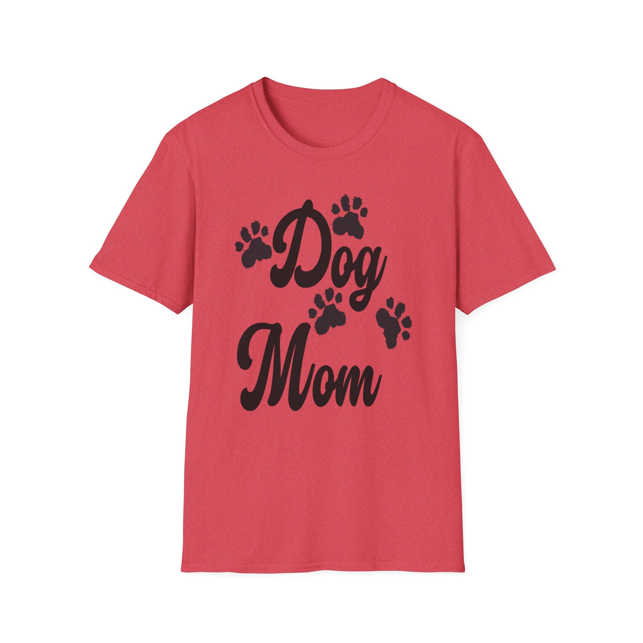 Dog Mom Paw Shirt For MOM Pet Owner - Dog Lover Paw Shirt - Dog Mom Paw Lover Shirt - Unisex Softstyle T-Shirt