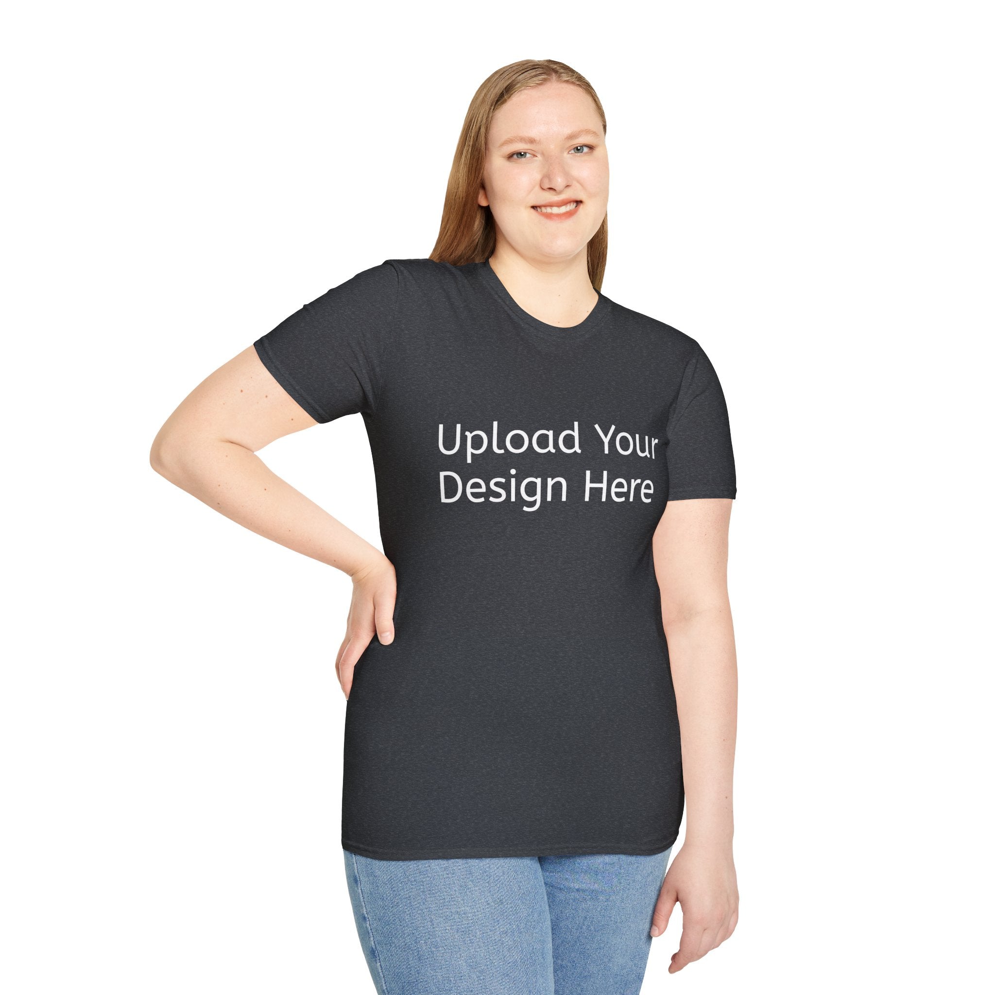 New Customizeable T-Shirt - Upload Your Design In The Box Or Write Anything in Description To Print On This T-Shirt