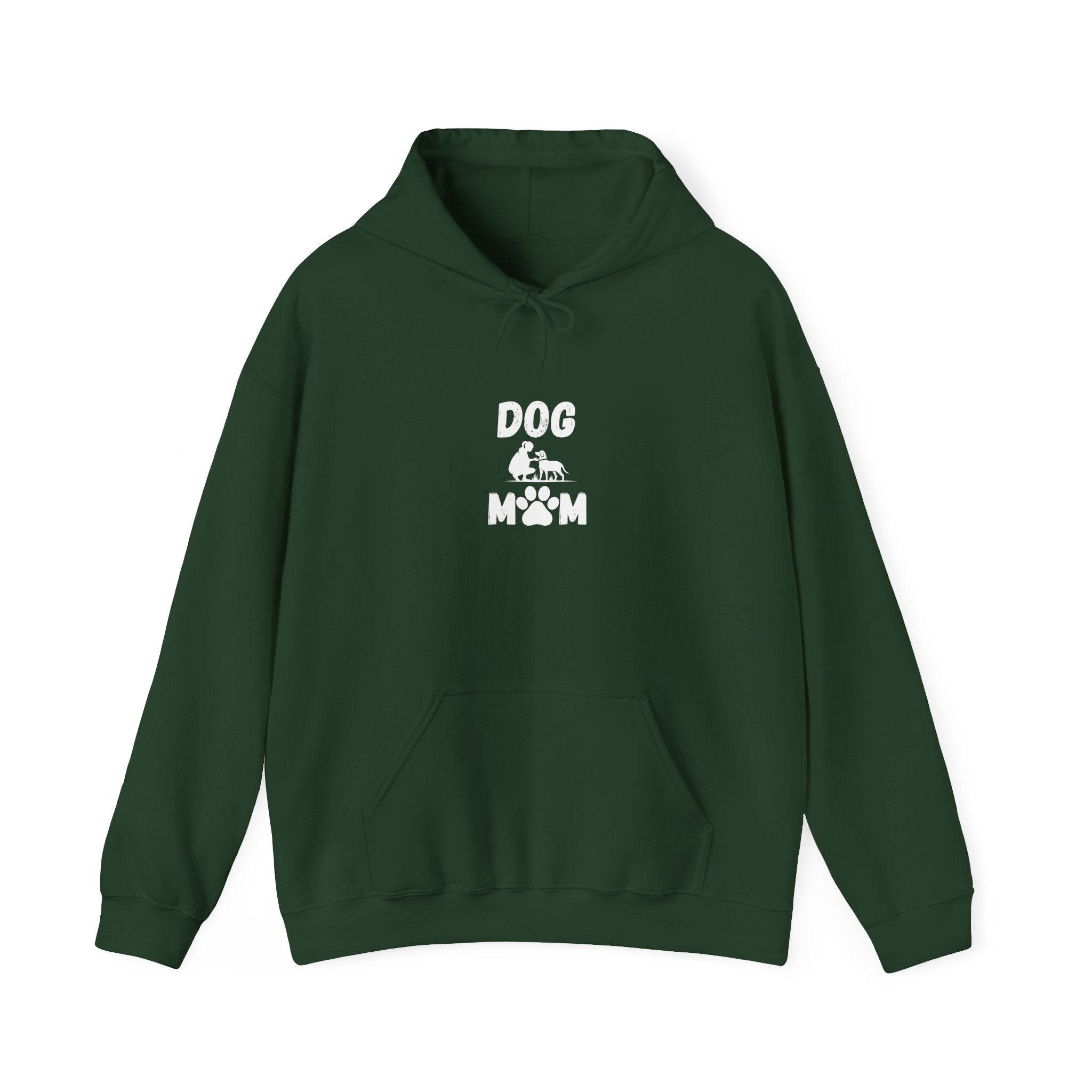 Dog Paw Printed On Heartbeat for Dog Lovers - Funny Pet Lover Tee for Dog Moms | Pet Lovers Cute Pet Tees Animal Moms Women’s Apparel - Pet Lovers Hoodie - Dog Paw Lovers Unisex Heavy Blend™ Hooded Sweatshirt