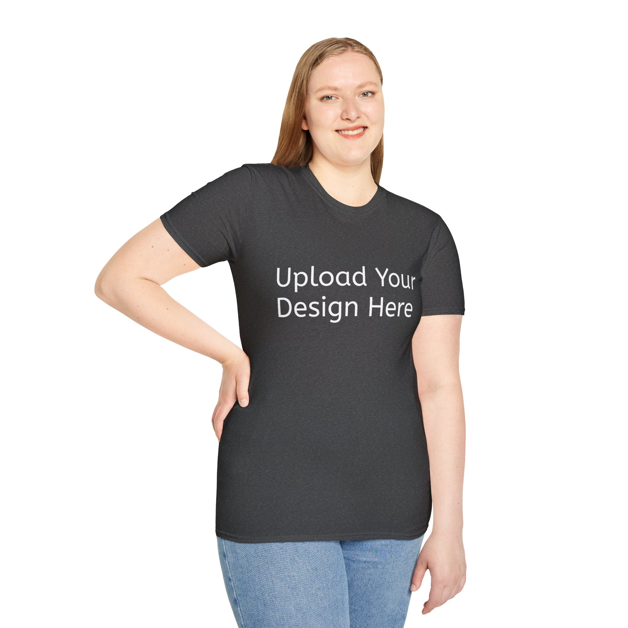 New Customizeable T-Shirt - Upload Your Design In The Box Or Write Anything in Description To Print On This T-Shirt